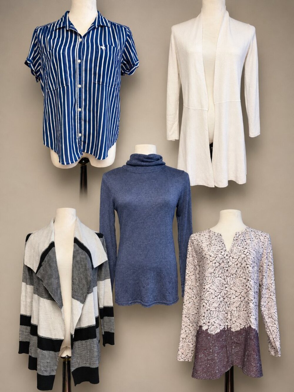 Women's Medium Top Resale Wholesale Lot 5 Pieces Abercrombie Anne Klein